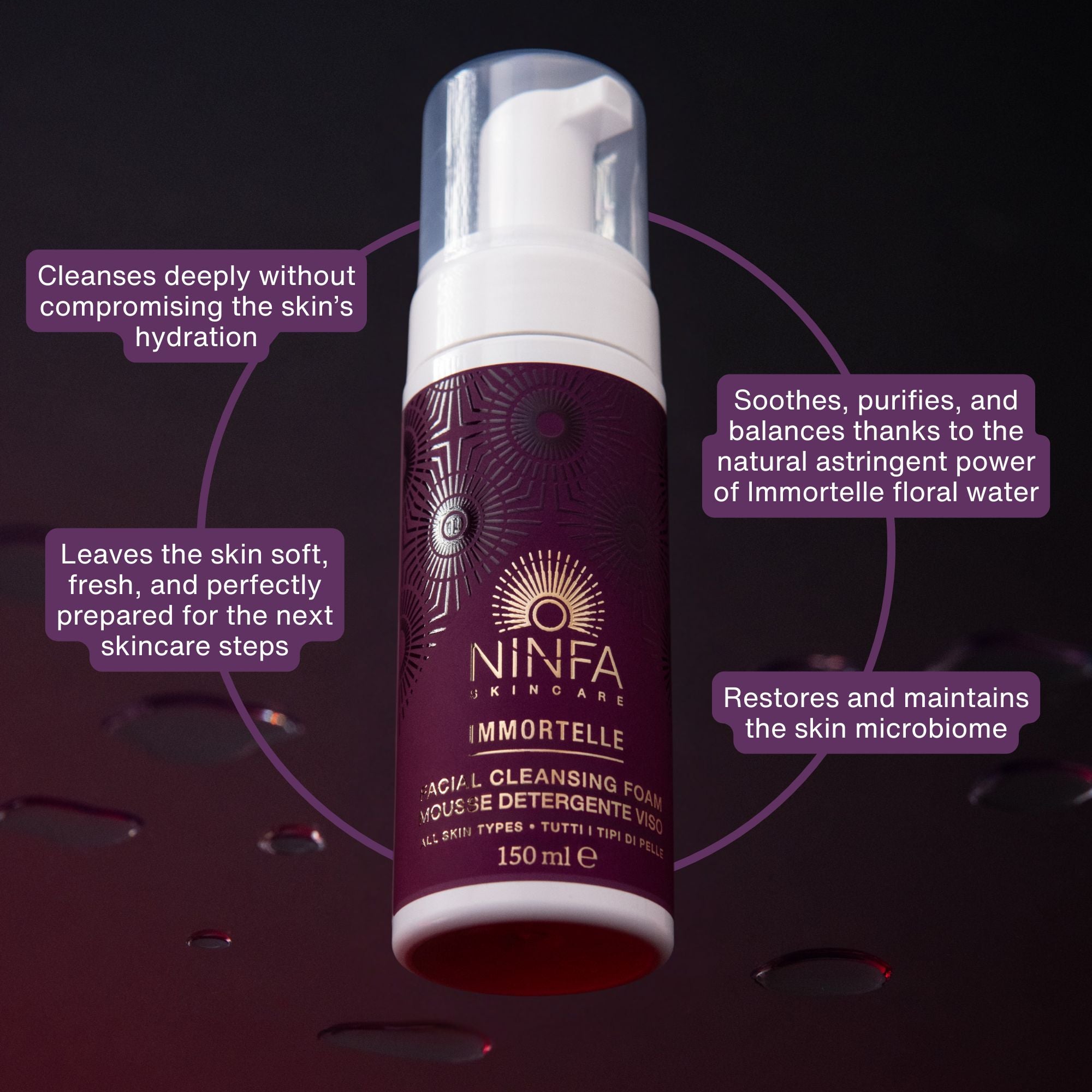 Mousse Detergente Viso Immortelle