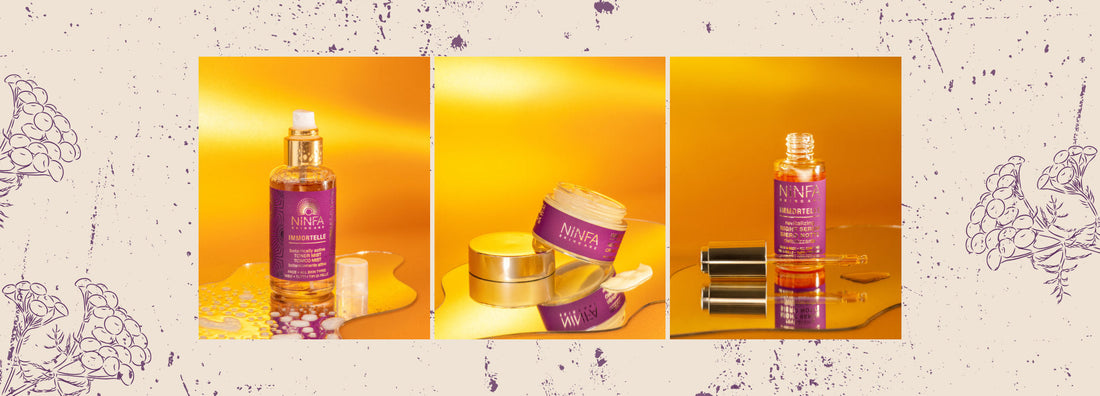 How to Use Ninfa Skincare’s Immortelle Toner, Cream, and Serum