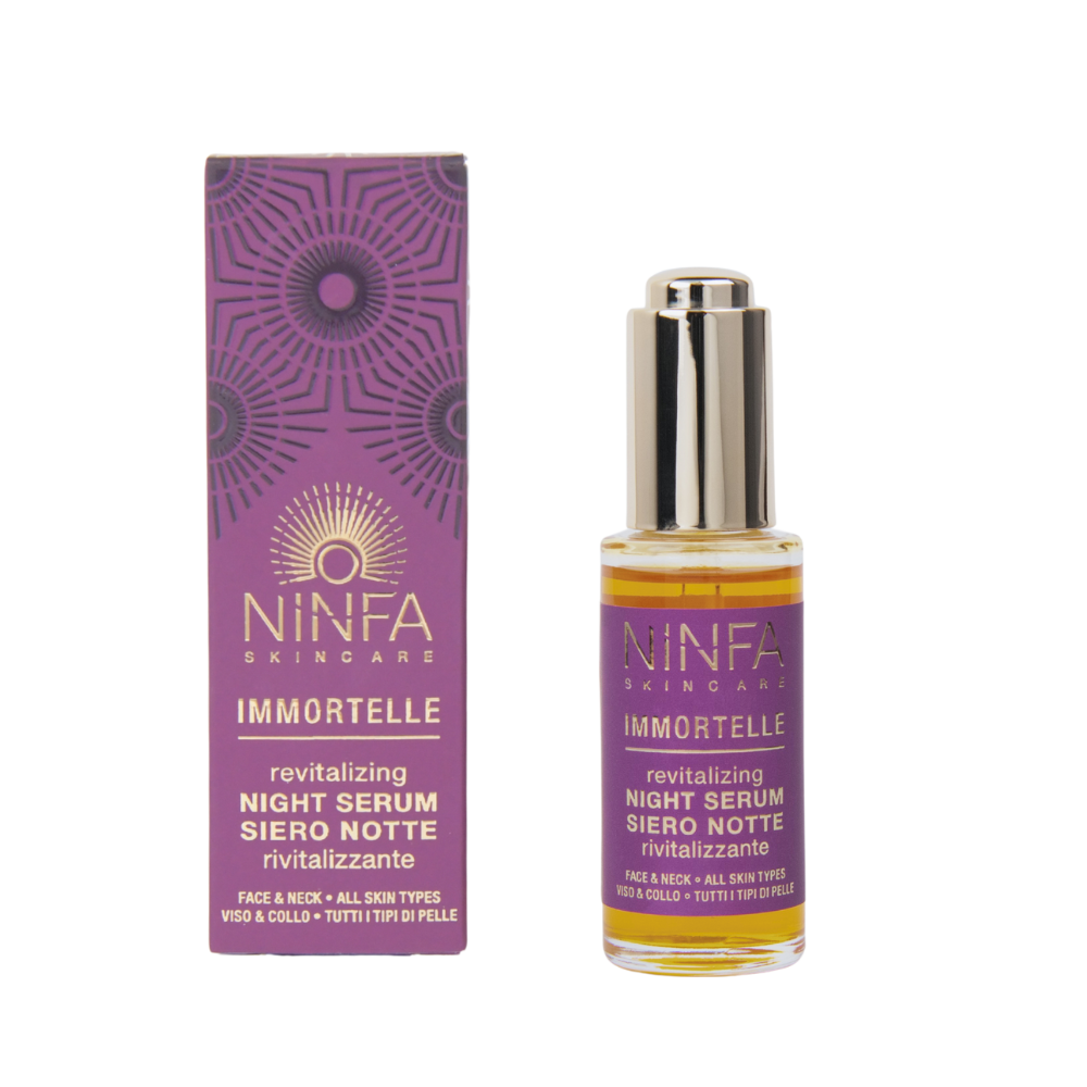Immagine ravvicinata del siero anti age all’elicriso di Ninfa Skincare