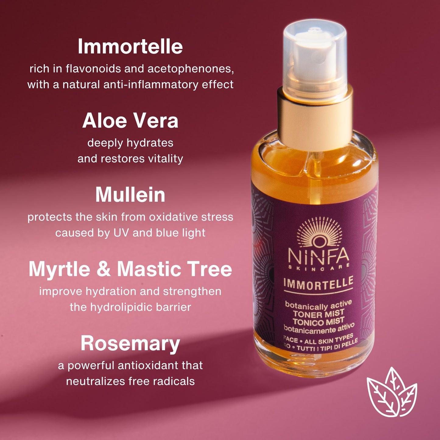 Botanically Active Toner Mist Immortelle
