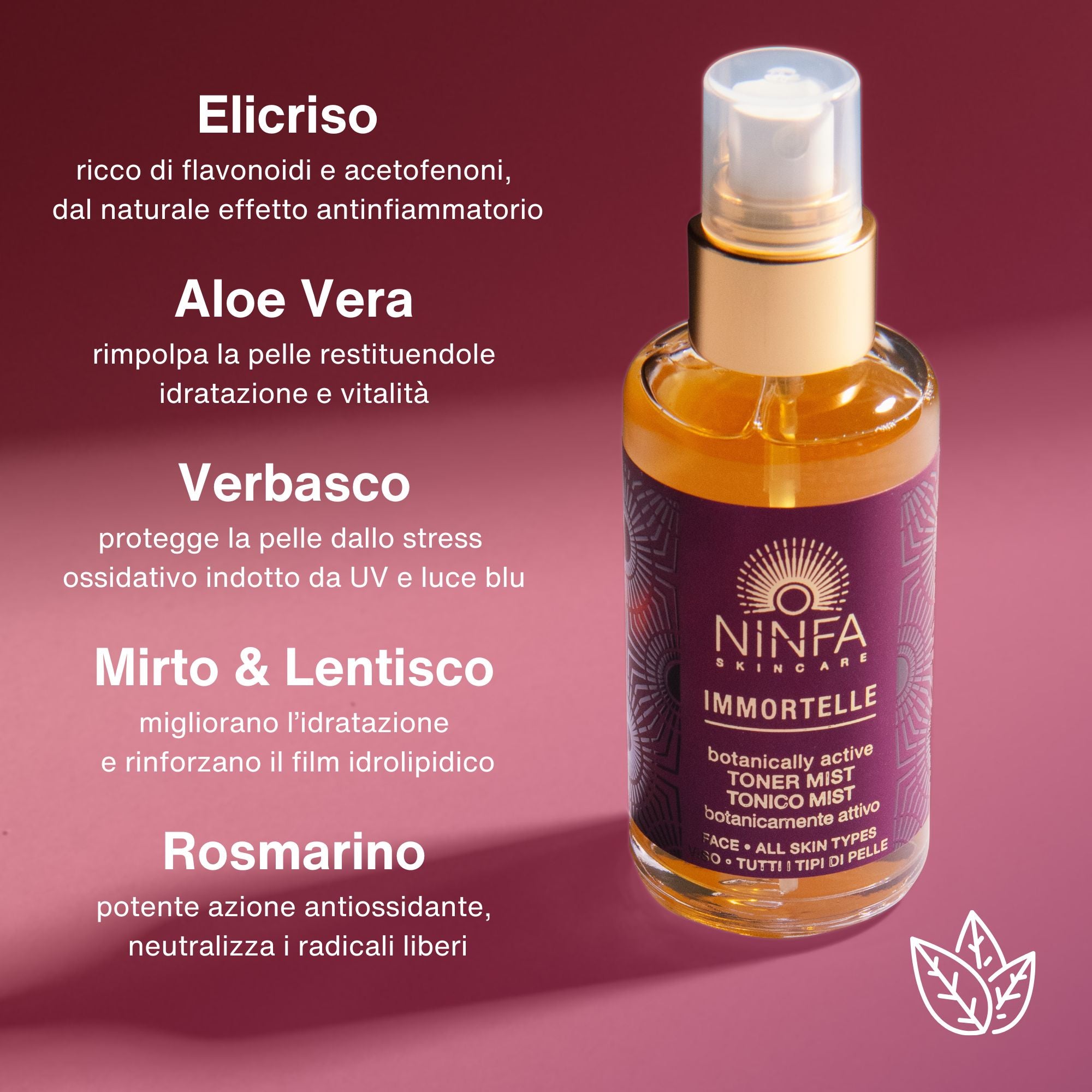 Tonico Mist Botanicamente Attivo Immortelle